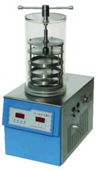 凍干機  壓蓋型冷凝溫度凍干機  冷阱溫度LED數(shù)字顯示凍干機   